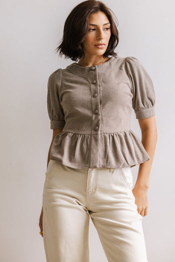 Tisha Peplum Blouse - FINAL SALE