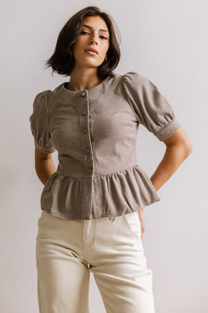 Tisha Peplum Blouse - FINAL SALE