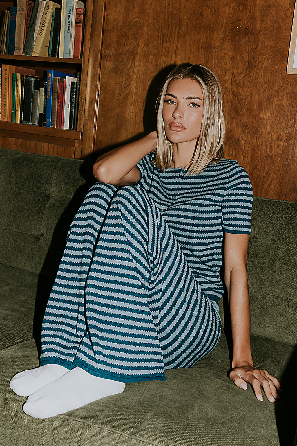 Ireland Striped Top in Blue - FINAL SALE