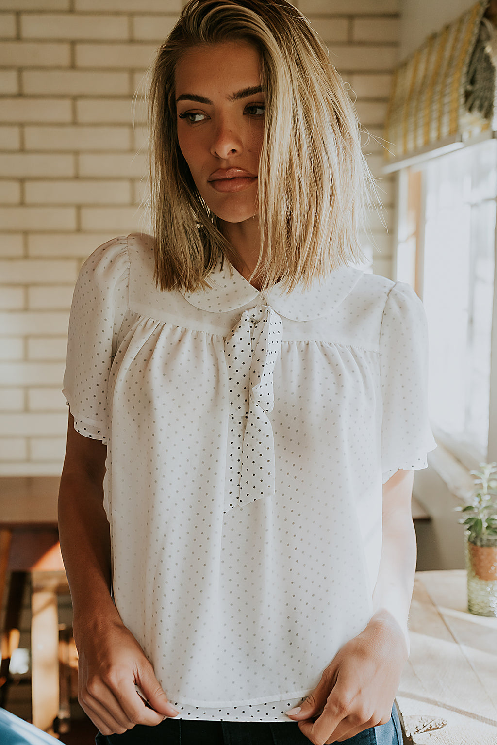 Danika Polka Dot Blouse