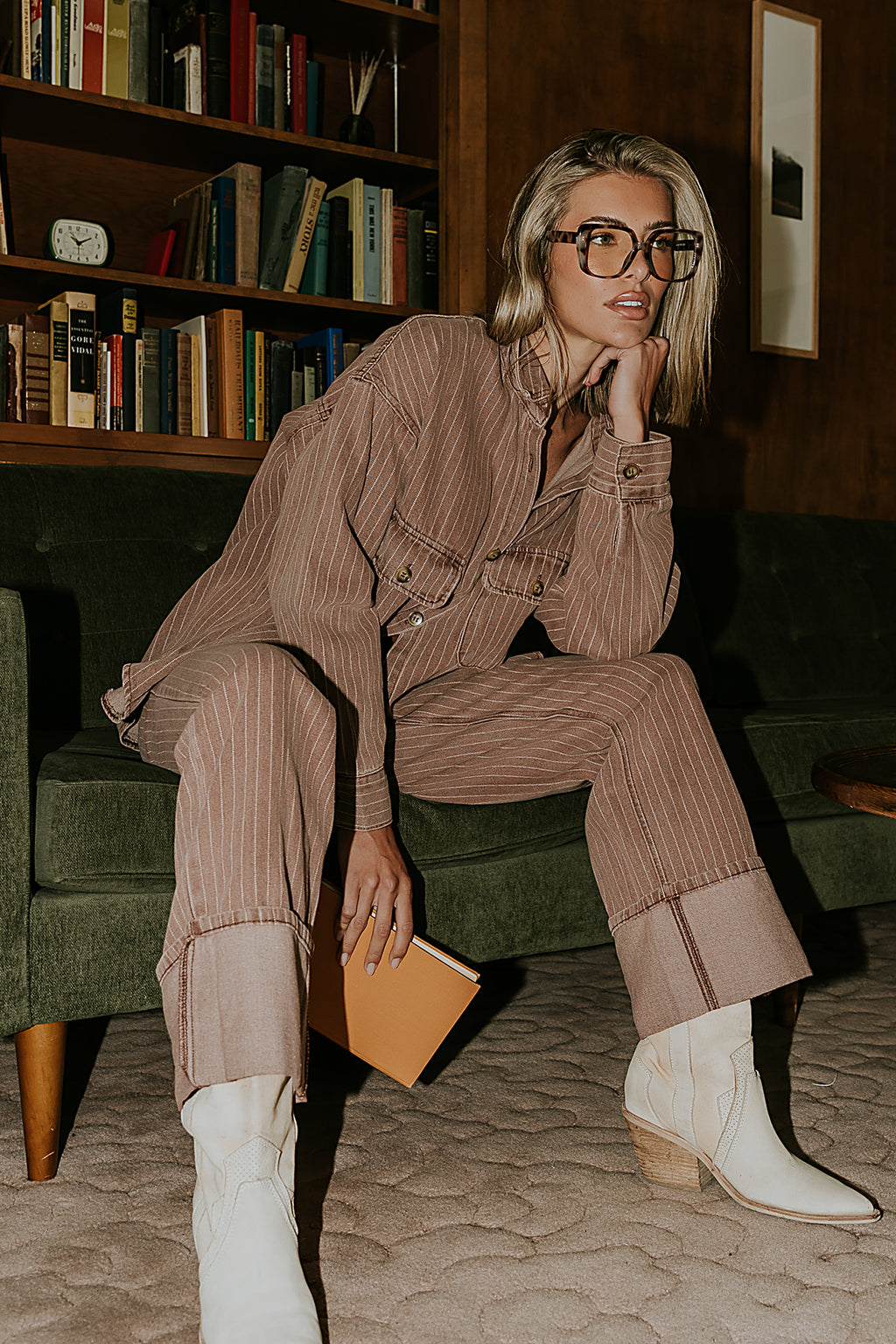 Shaylee Striped Wide Leg Jeans - FINAL SALE
