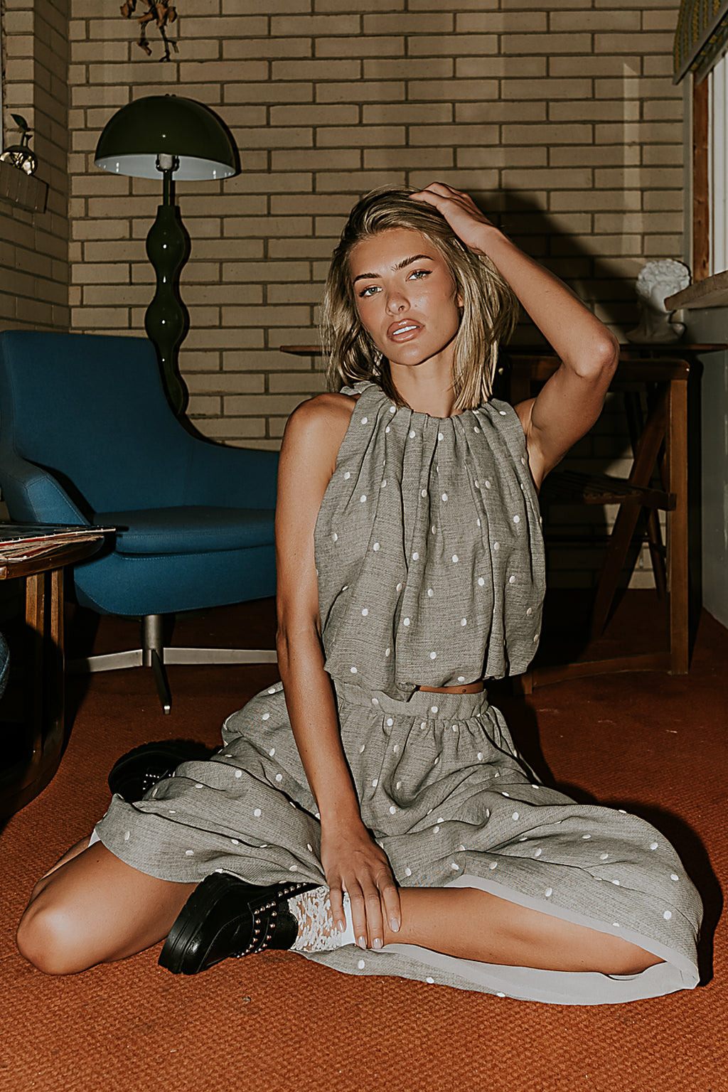 Jozie Polka Dot Halter Top - FINAL SALE