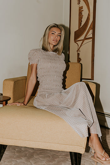 Daisy Gingham Maxi Dress - FINAL SALE