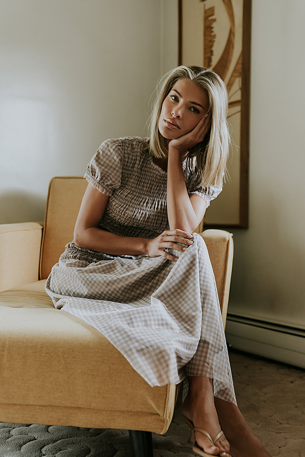 Daisy Gingham Maxi Dress - FINAL SALE