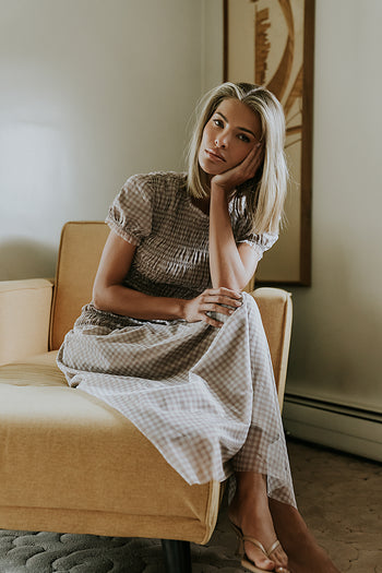 Daisy Gingham Maxi Dress - FINAL SALE