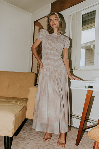 Daisy Gingham Maxi Dress - FINAL SALE