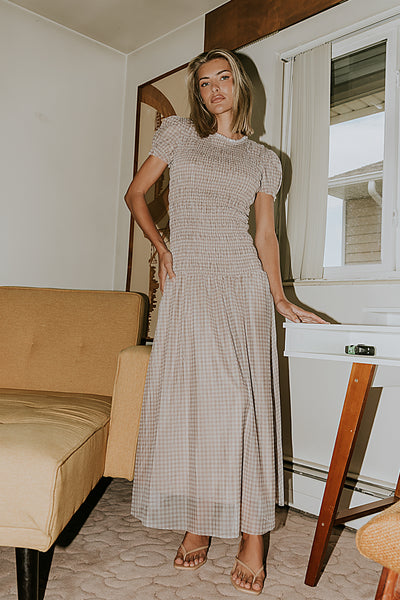 Daisy Gingham Maxi Dress - FINAL SALE