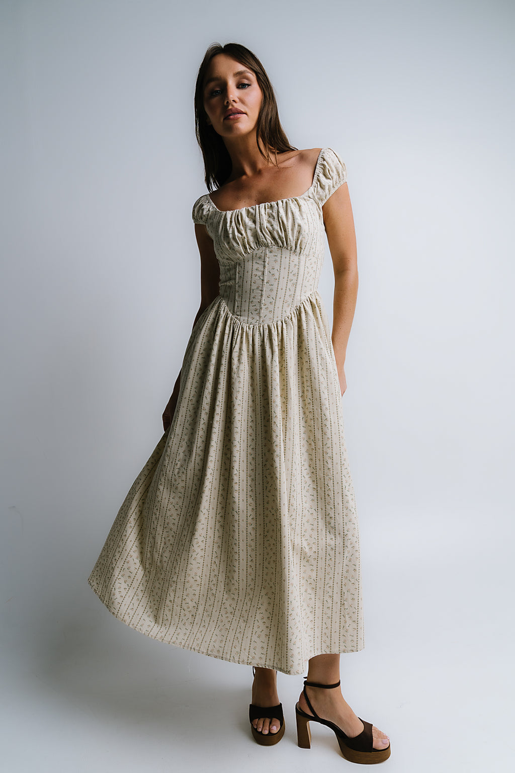 Oaklynn Corset Midi Dress - FINAL SALE Oaklynn Corset Midi Dress - FINAL SALE