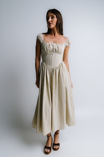 Oaklynn Corset Midi Dress - FINAL SALE