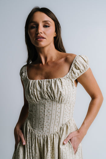 Oaklynn Corset Midi Dress - FINAL SALE