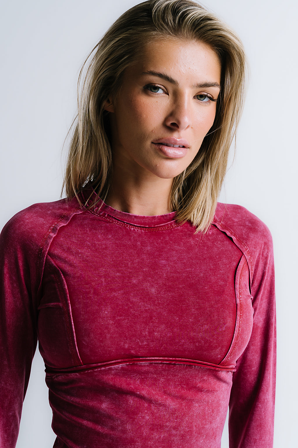 Louise Fitted Top in Red - FINAL SALE
