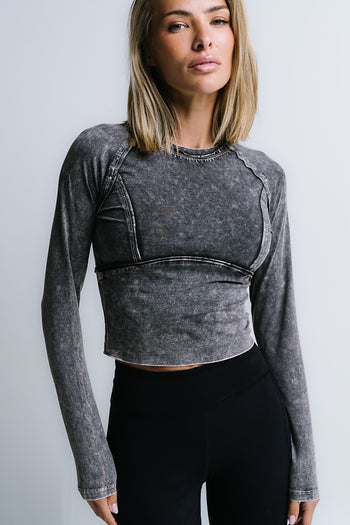 Louise Fitted Top in Black - FINAL SALE