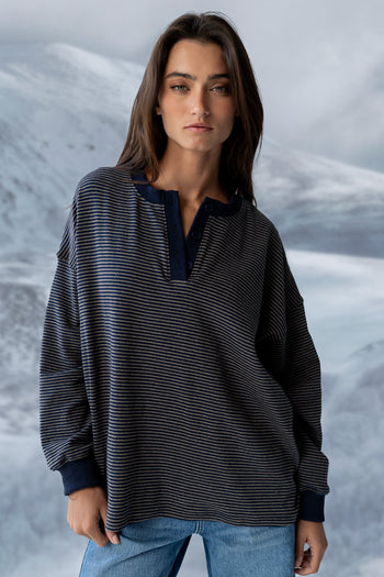 Skye Oversized Striped Top - FINAL SALE