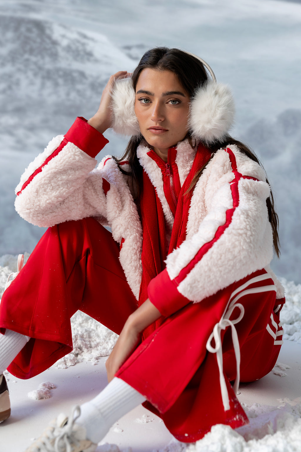 Astrid Track Pants in Red - FINAL SALE