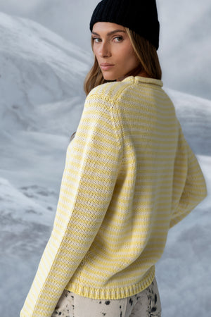 Jones Knit Sweater in Yellow - FINAL SALE
