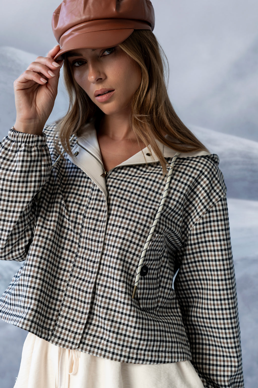 Ross Plaid Jacket in Olive