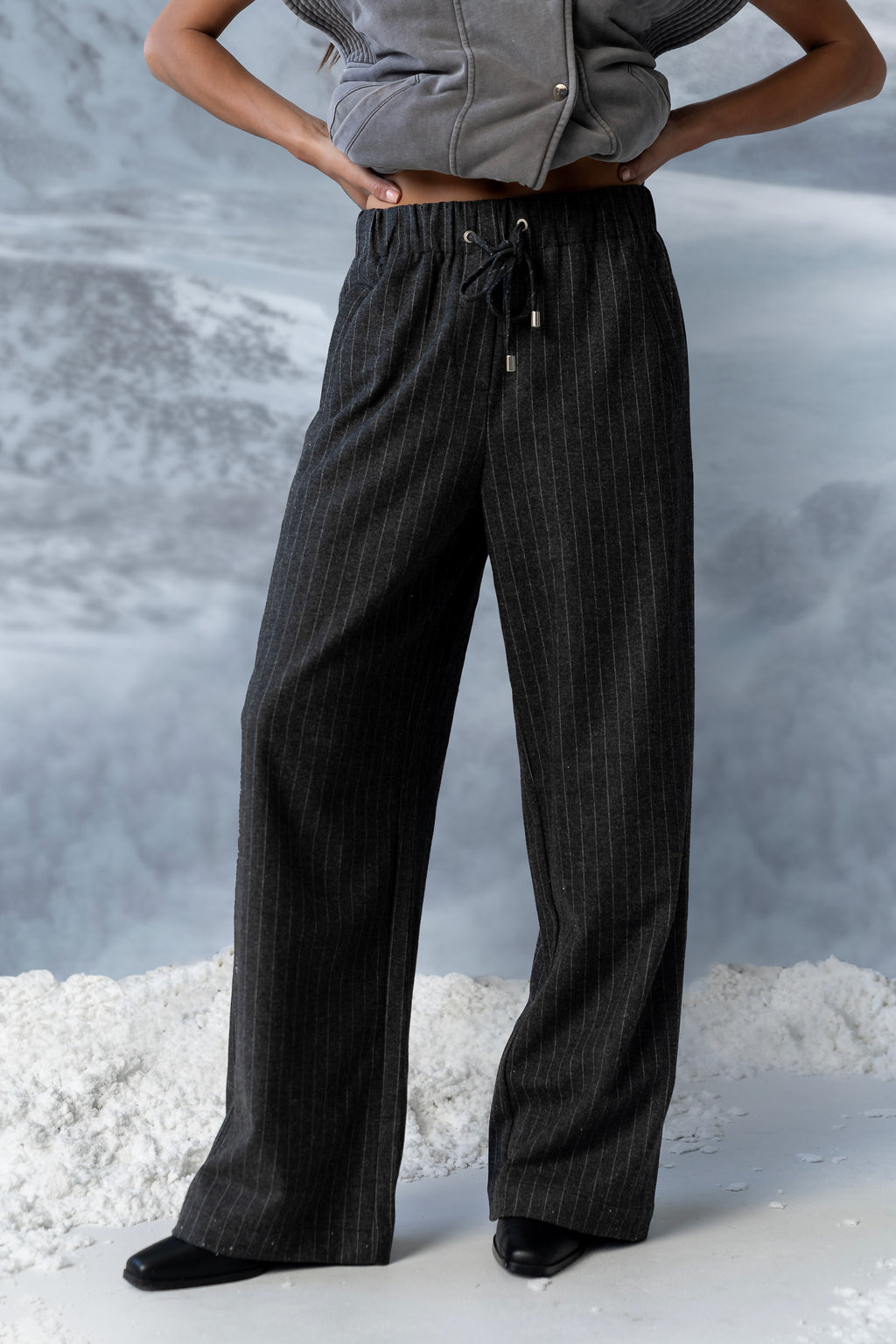 Joey Pinstripe Baggy Pants