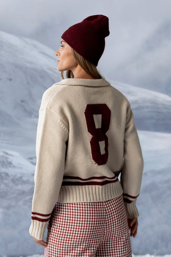 Polly Knit Jacket in Oatmeal - FINAL SALE