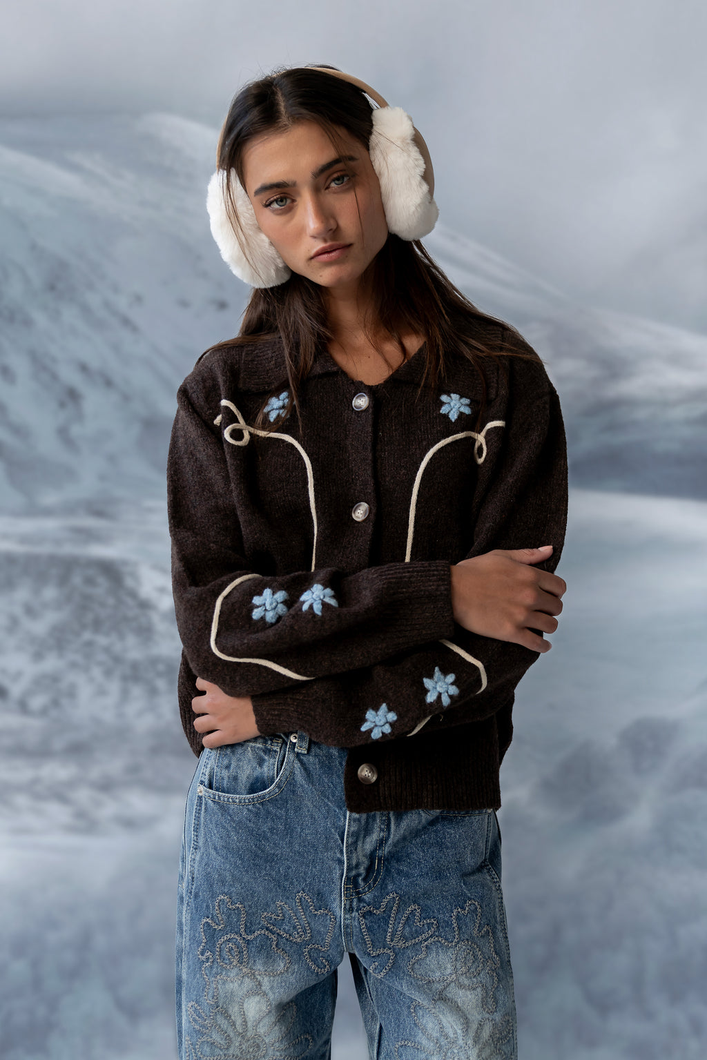 Ramero Embroidered Cardigan - FINAL SALE