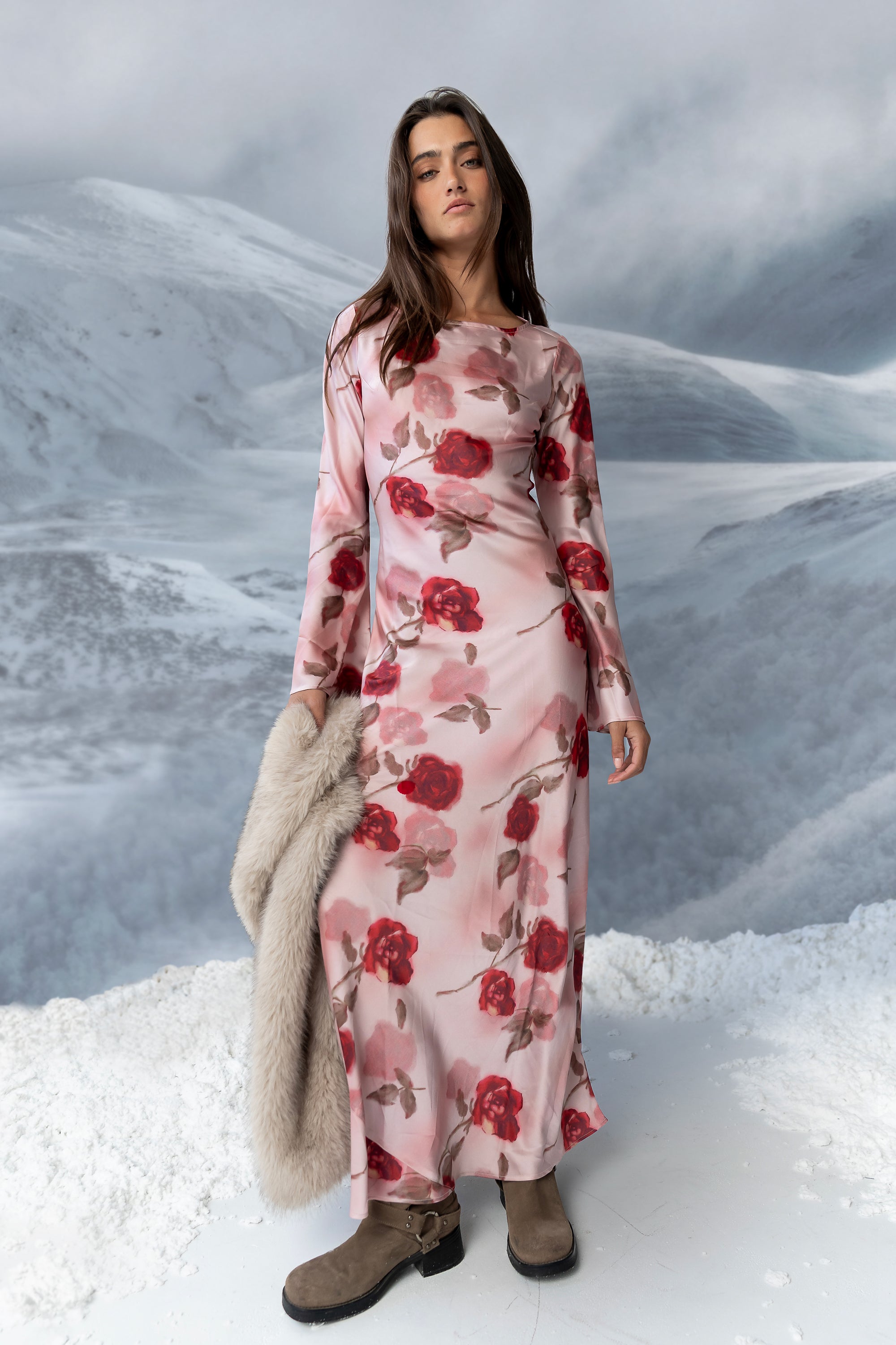 Melody Ultra Maxi Dress in Mauve - FINAL SALE Melody Ultra Maxi Dress in Mauve - FINAL SALE