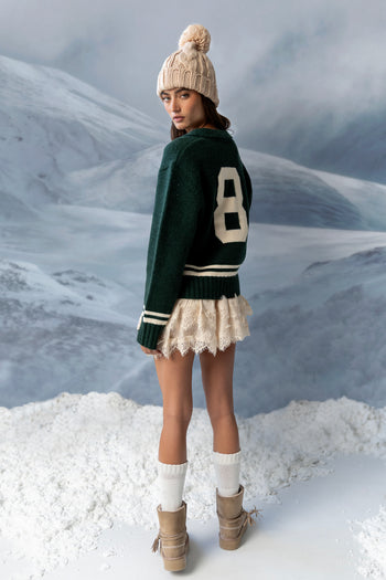 Lewis Lace Mini Dress in Cream