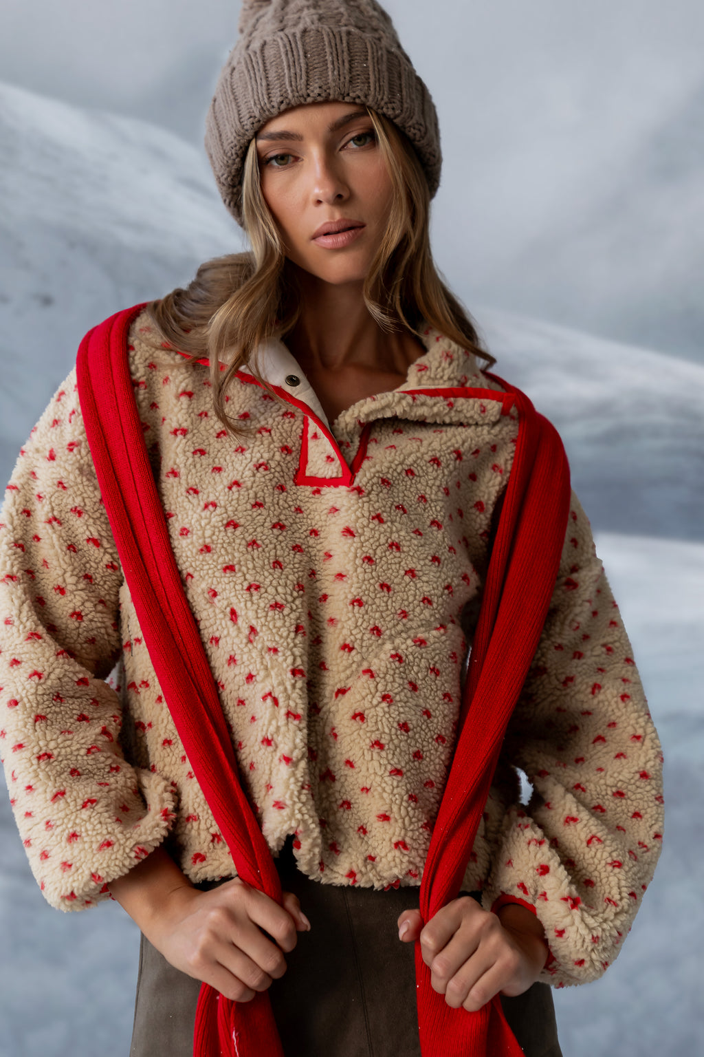 Teddy Sherpa Pullover - FINAL SALE