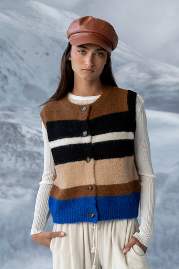 Wesley Striped Sweater Vest