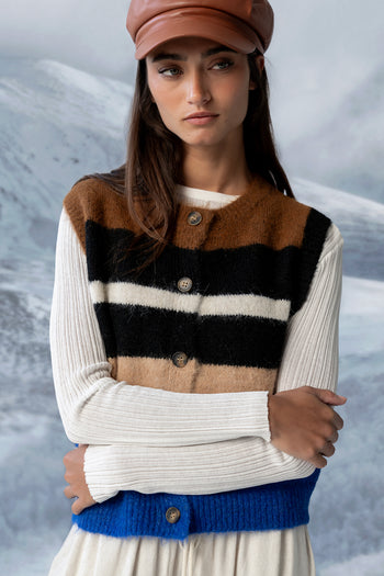 Wesley Striped Sweater Vest