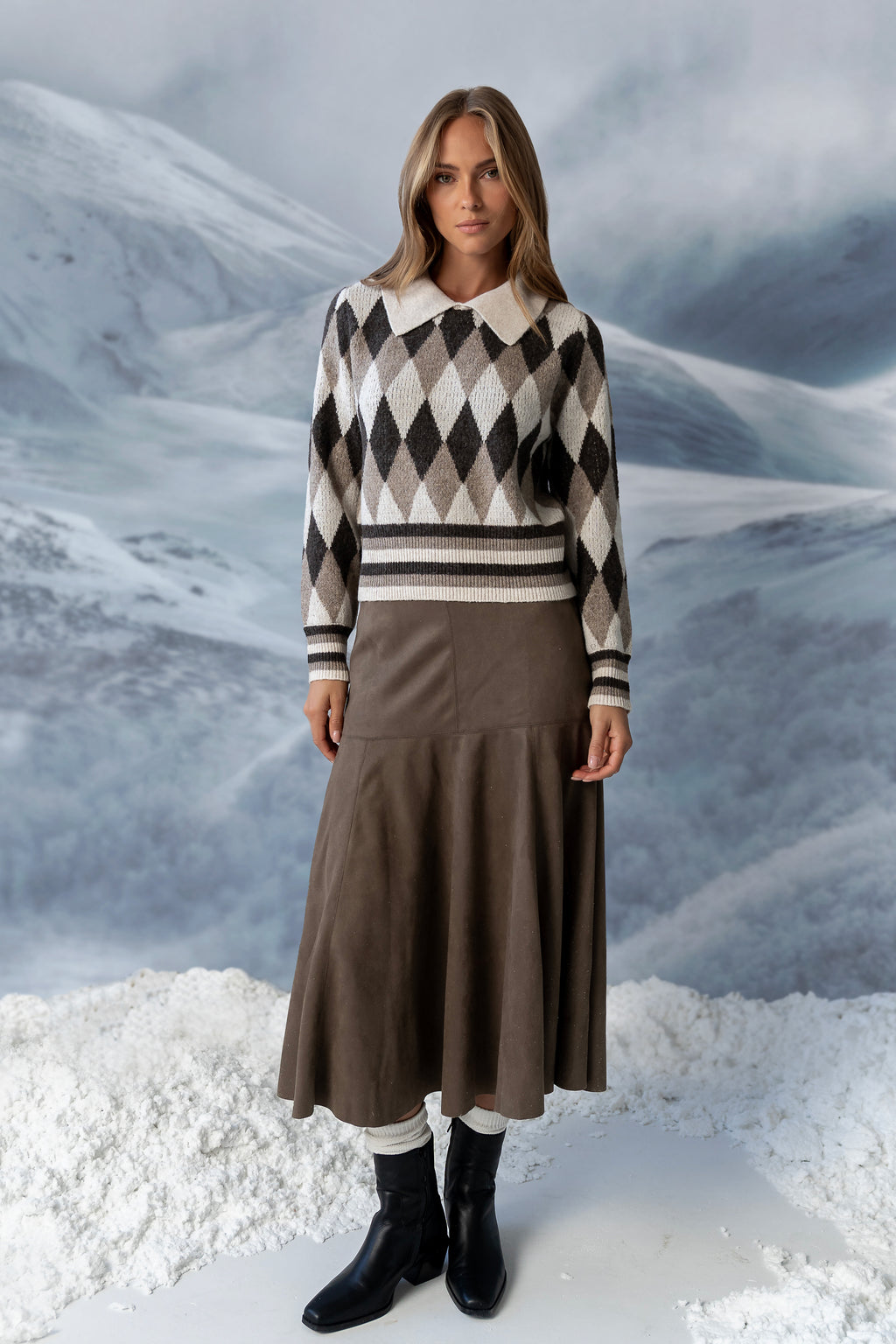 Hallie Argyle Sweater - FINAL SALE