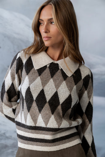 Hallie Argyle Sweater - FINAL SALE