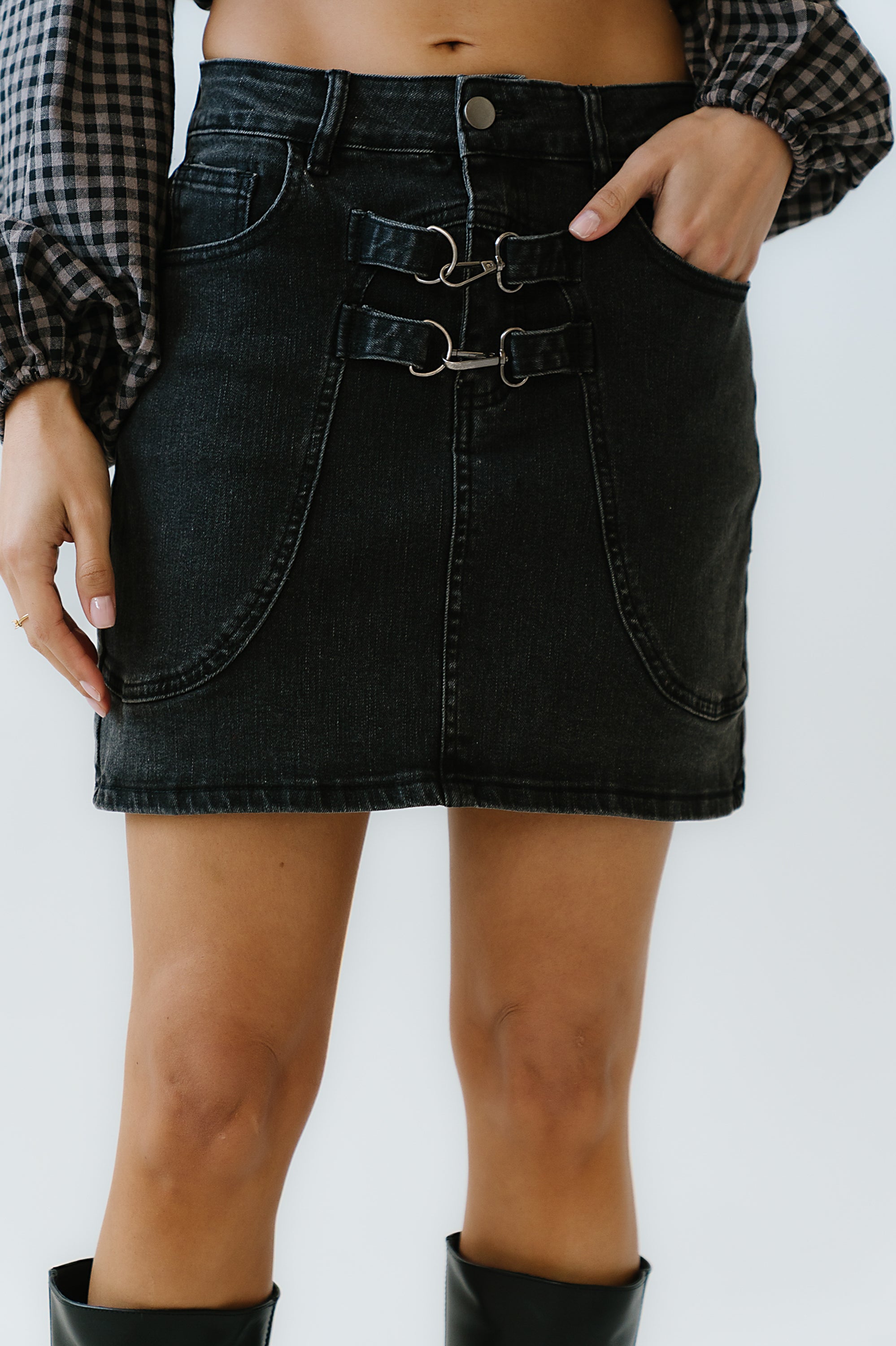 Saylor Denim Mini Skirt - FINAL SALE