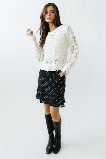Joseph Knit Sweater in Ivory