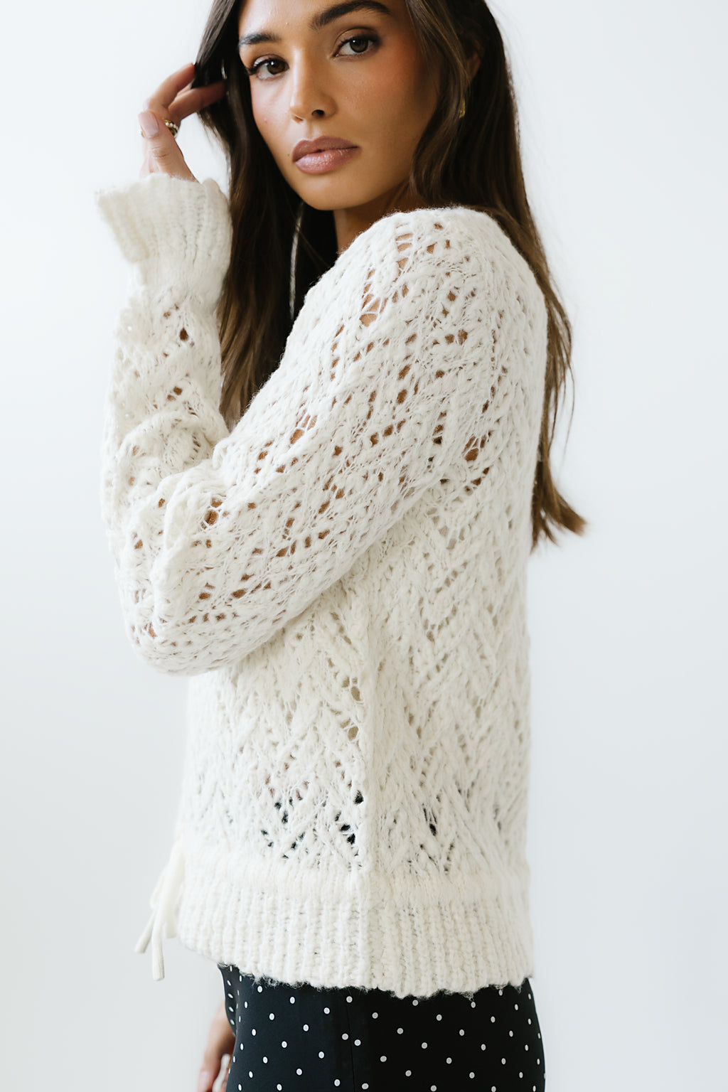 Joseph Knit Sweater in Ivory