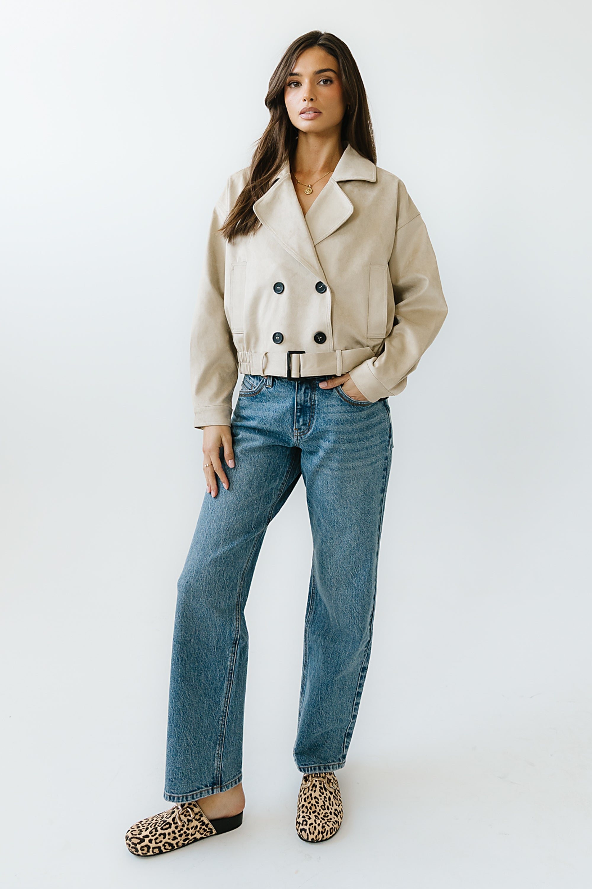 JAMIE CROPPED TRENCH main image 0