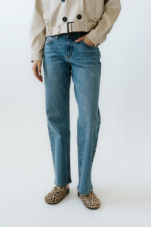 Elise Wide Leg Jeans in Medium Wash