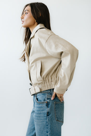 Jane Suede Cropped Trench Coat - FINAL SALE