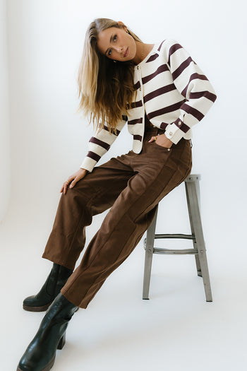 Warren Suede Barrel Pants - FINAL SALE
