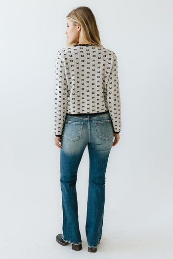 Courtney Scalloped Cardigan in Cream - FINAL SALE