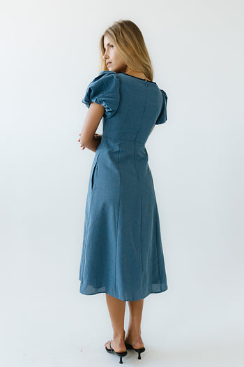 Elle Gingham Midi Dress