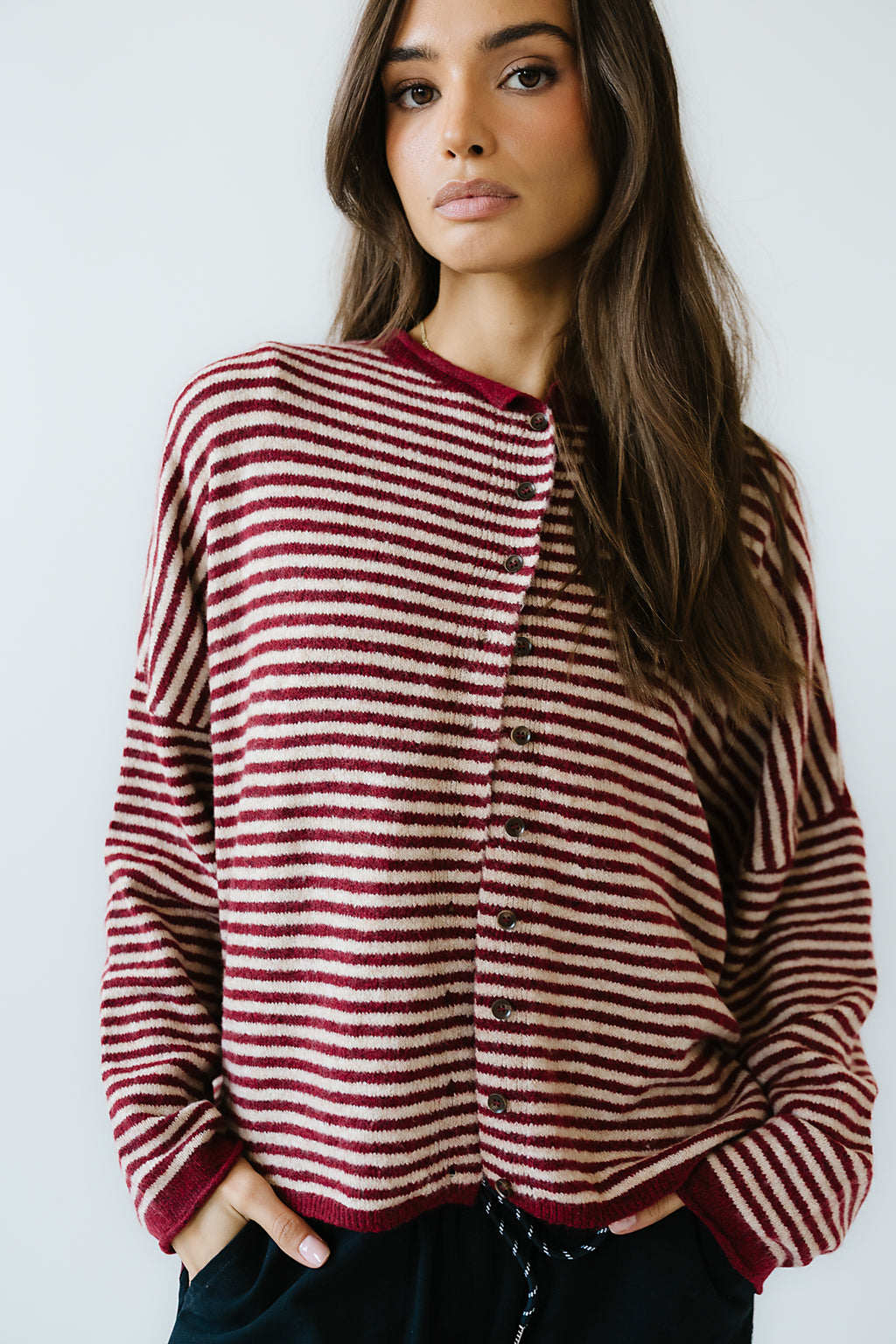 Lola Striped Sweater in Red - FINAL SALE