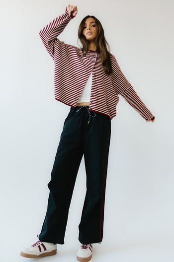 Lola Striped Sweater in Red - FINAL SALE