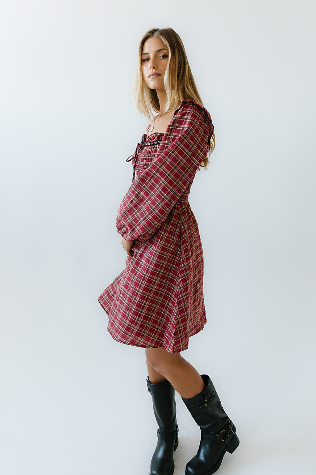 George Plaid Mini Dress - FINAL SALE