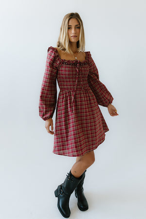 George Plaid Mini Dress - FINAL SALE