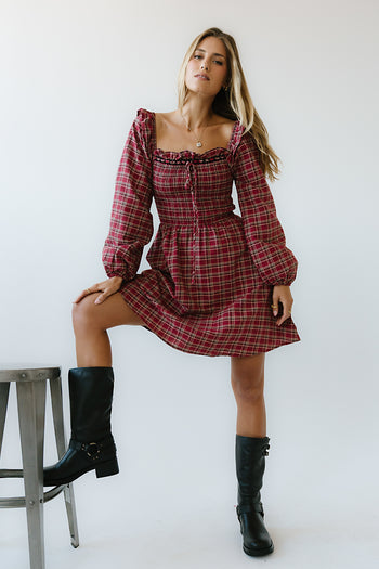 George Plaid Mini Dress - FINAL SALE