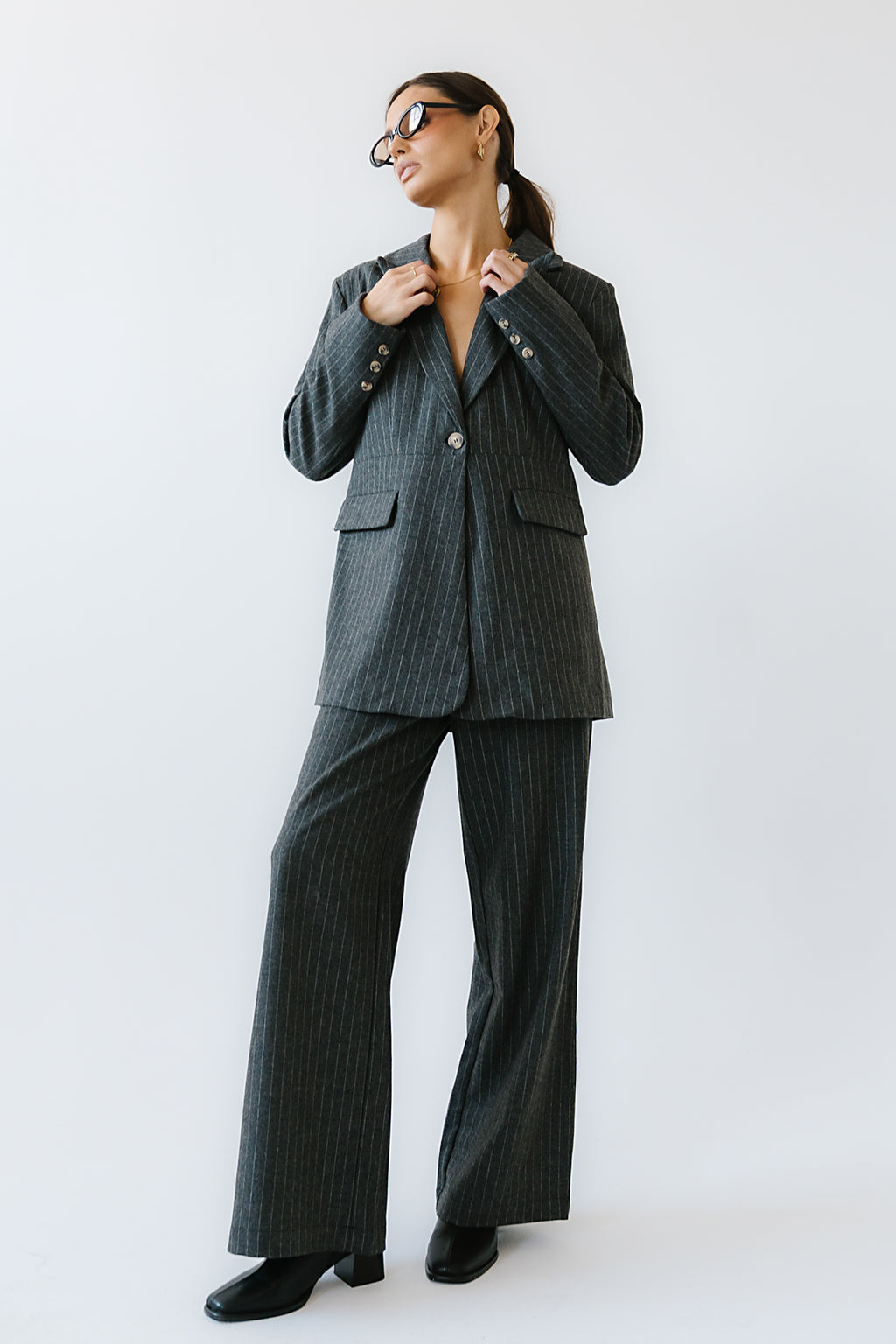 Joey Pinstripe Blazer - FINAL SALE