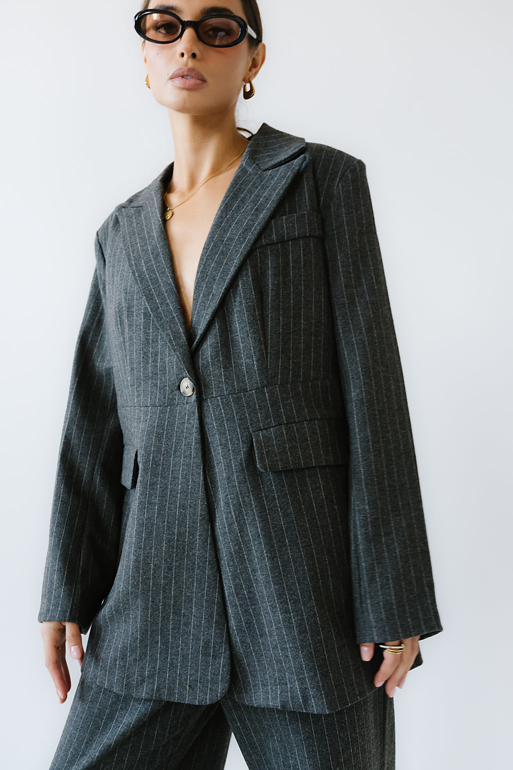 Joey Pinstripe Blazer - FINAL SALE