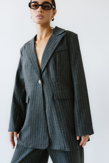 Joey Pinstripe Blazer - FINAL SALE