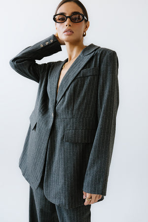 Joey Pinstripe Blazer - FINAL SALE