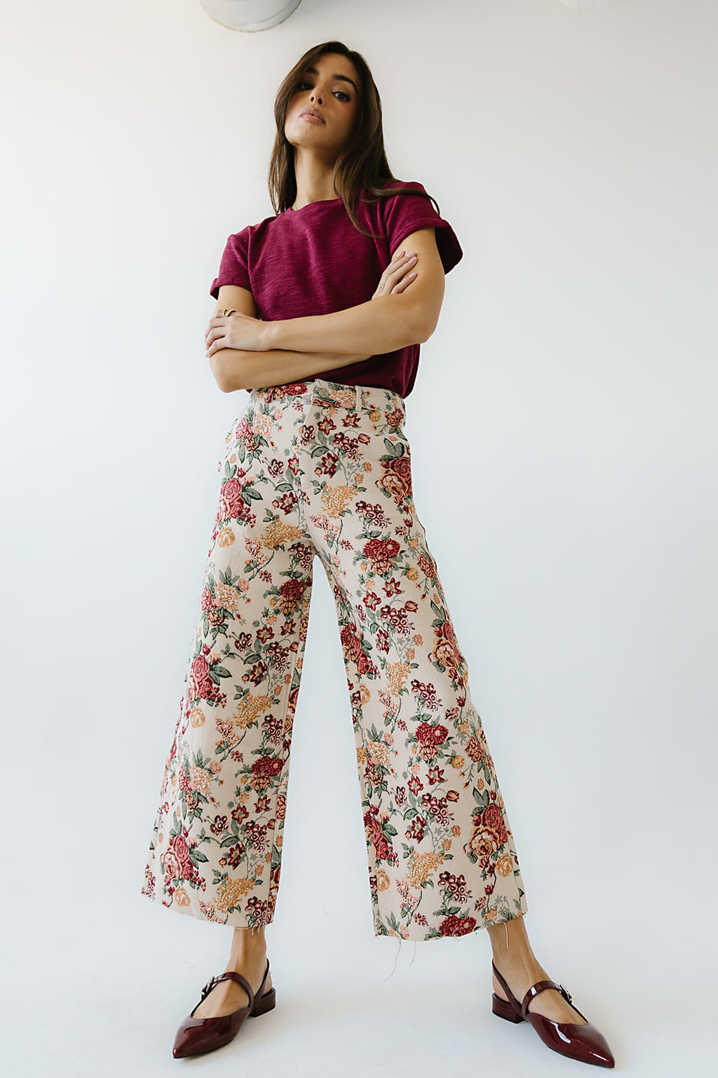 Joanna Floral Wide Leg Pants - FINAL SALE