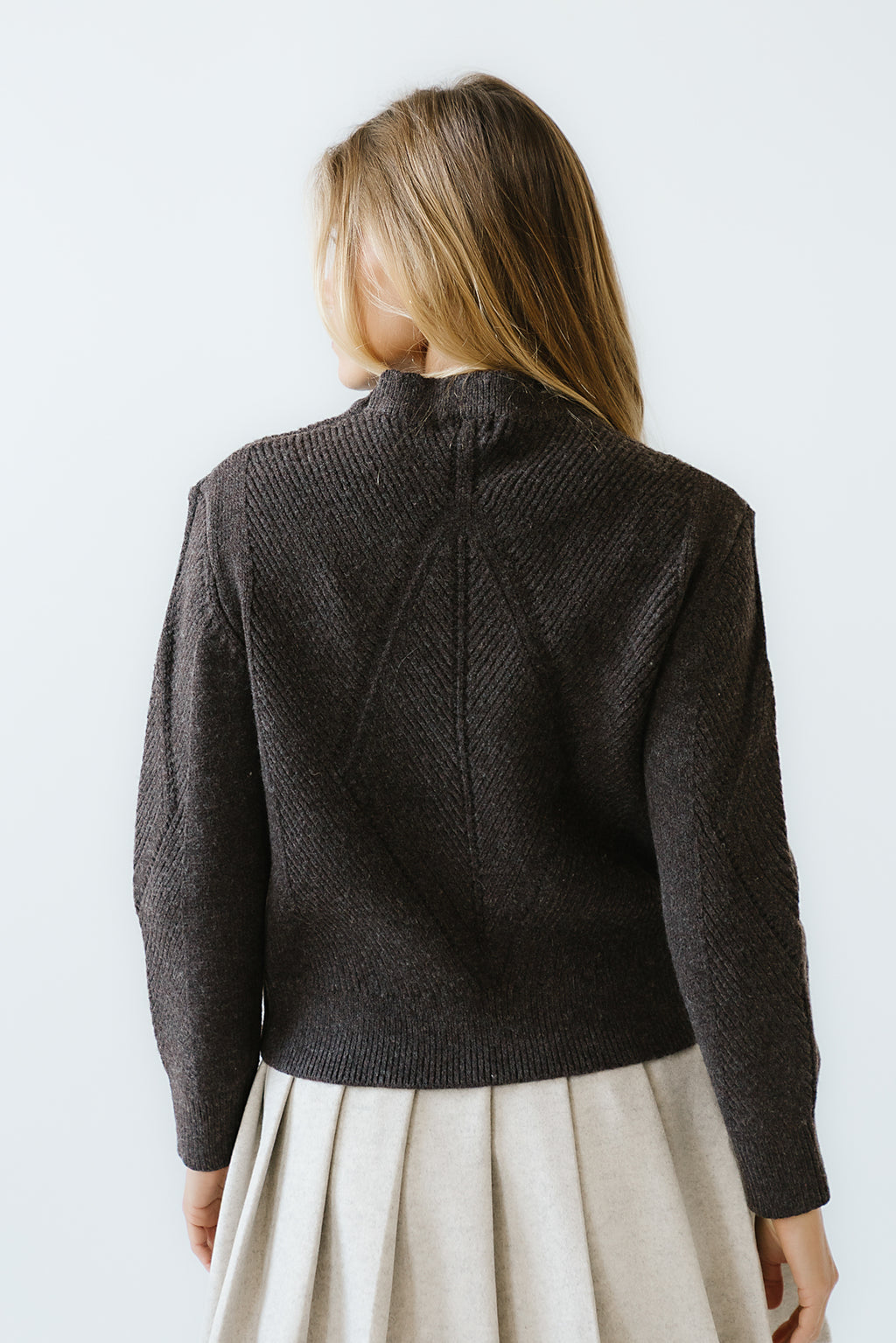 Bostyn Knit Sweater in Brown - FINAL SALE